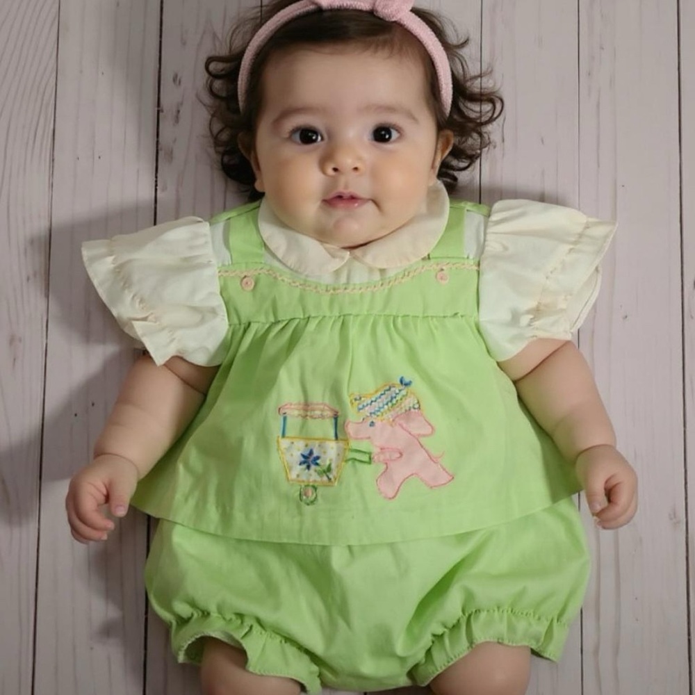 Vintage Mayfair Two-piece Baby Girls Set